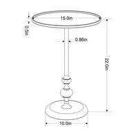 
              Londonberry Turned Accent Table Small Brass - Threshold
            