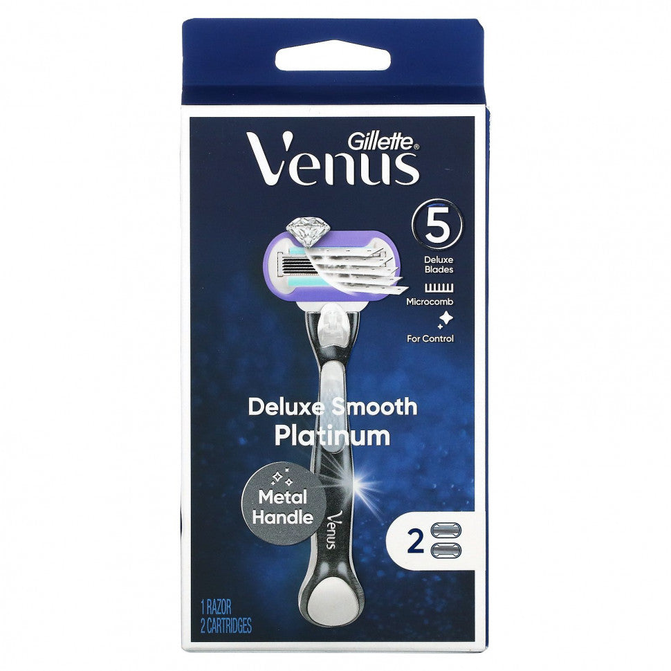 Gillette, Venus, Gladkaia Platina, 1 Britanique, 2 Cartouches