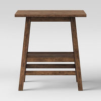 
              Haverhill Wood End Table Weathered Brown - Threshold: Chic Living Room Furniture, No Assembly Required
            