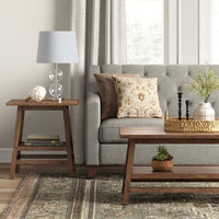 
              Haverhill Wood End Table Weathered Brown - Threshold: Chic Living Room Furniture, No Assembly Required
            