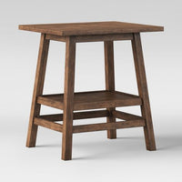 
              Haverhill Wood End Table Weathered Brown - Threshold: Chic Living Room Furniture, No Assembly Required
            