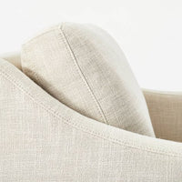 
              Vivian Park Upholstered Swivel Chair Cream - Threshold designed with Studio McGee: Padded Armrests, No Assembly Required
            