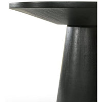 
              Dwen Small Console Tables, 35'' Width with Black Grain Paper Round Top Pedestal Console Table Behind Couch-Maison Boucle
            