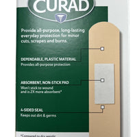 Curad PLASTIC Bandages 0.75 in x 3 in 60ct