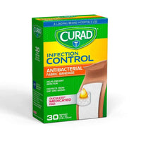 Curad Infection Control Antibacterial Fabric Bandage 30Ct