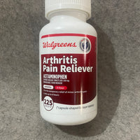 Walgreens Arthitis Pain Reliever 225 caplets/ DLC: Juillet25