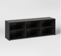 
              Storage TV Stand for TVs up to 70" Black - Room Essentials (L 1m x 50cm, La 40cm, H 50cm)
            