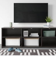 
              Storage TV Stand for TVs up to 70" Black - Room Essentials (L 1m x 50cm, La 40cm, H 50cm)
            