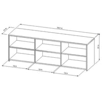 
              Storage TV Stand for TVs up to 70" Black - Room Essentials (L 1m x 50cm, La 40cm, H 50cm)
            