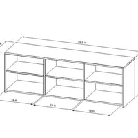 Storage TV Stand for TVs up to 70" Black - Room Essentials (L 1m x 50cm, La 40cm, H 50cm)