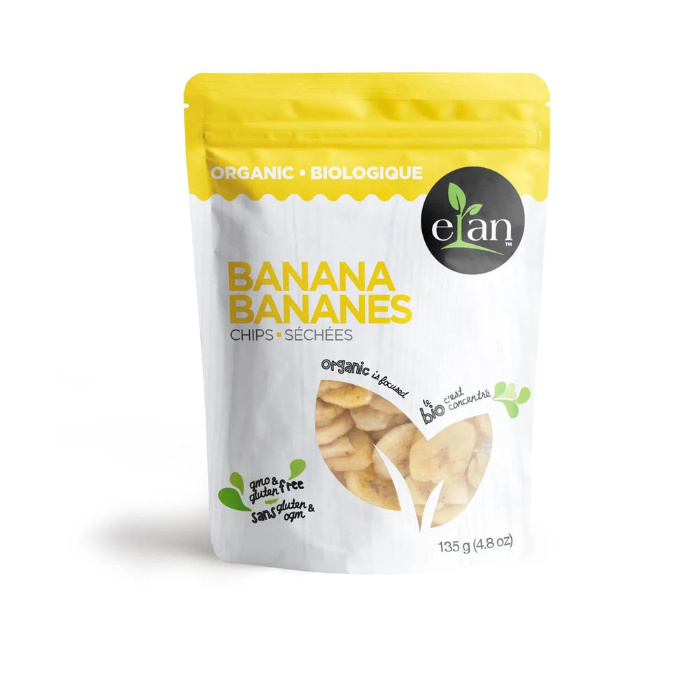 Bananes séchées, 135g Noix / Grains / Farines / Fruits Séchés, Produits sans gluten, Végé / Végane DLC: 24-AOÛT24