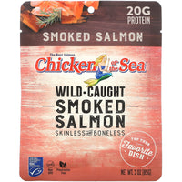 Chicken of the Sea Pacific Smoked Salmon Skinless and Boneless Pouch, 3-Ounce DLC: 26-OCT25