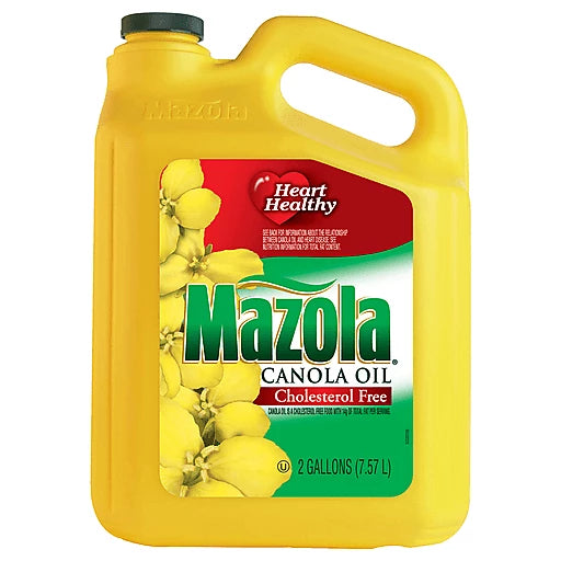 Mazola canola oil Cholesterol Free 2 gallons 7.57 litre