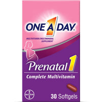 
              Multivitamine prénatale 1-par-jour pour femmes avec acide folique, DHA et fer, 30 ct
            