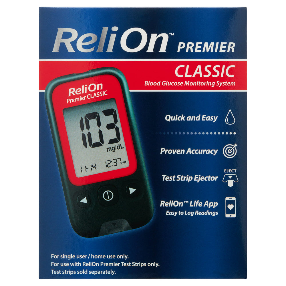 ReliOn Premier CLASSIC Blood Glucose Monitoring System - Ensemble