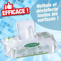 
              ASEPTONET Serviettes Désinfectantes (100 Lingettes) MCI
            