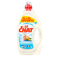LE CHAT Lessive liquide peaux sensibles au savon de Marseille et amande douce 4L