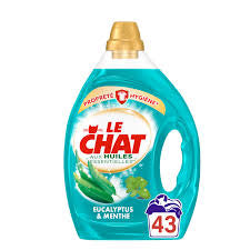 Lessive Liquide Eucalyptus Et Menthe LE CHAT le bidon de 1,95L