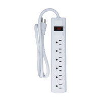 
              PS08S, 6 Outlet Power Strip with Surge Protection
            