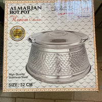 Almarjan 10000mL Harisa Collection Stainless Steel Hot Pot Silver - STS0292468