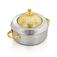 
              Almarjan 28cm Stainless Steel Hot Pot Silver & Gold - MD-205 C
            