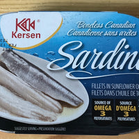 Sardines fillets in Sunflower Oil - Kersen 200g DLC: 28-MAR28