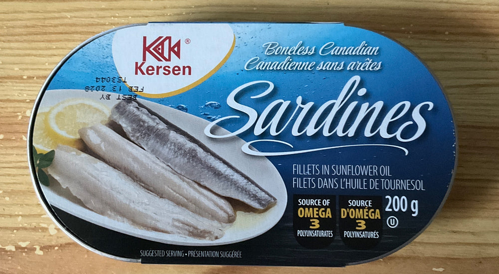 Sardines fillets in Sunflower Oil - Kersen 200g DLC: 28-MAR28