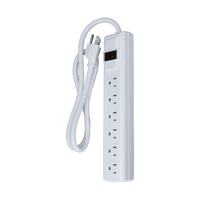 
              PS08S, 6 Outlet Power Strip with Surge Protection
            