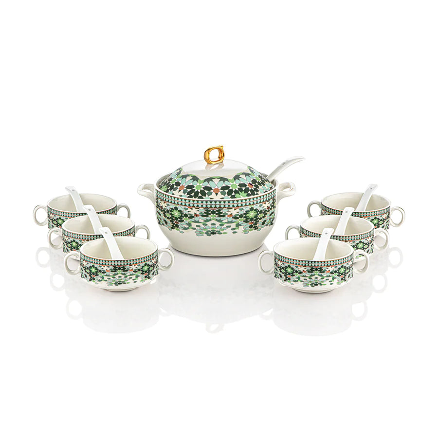 Almarjan 16 Pieces Fonon Collection Soup Set - 1777