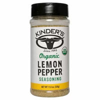 Kinder's Organic Lemon Pepper Seasoning, 375g DLC:  30-AOUT25