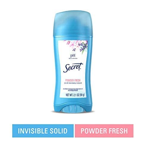 Secret Invisible Solid Deodorant, Powder Fresh 59g