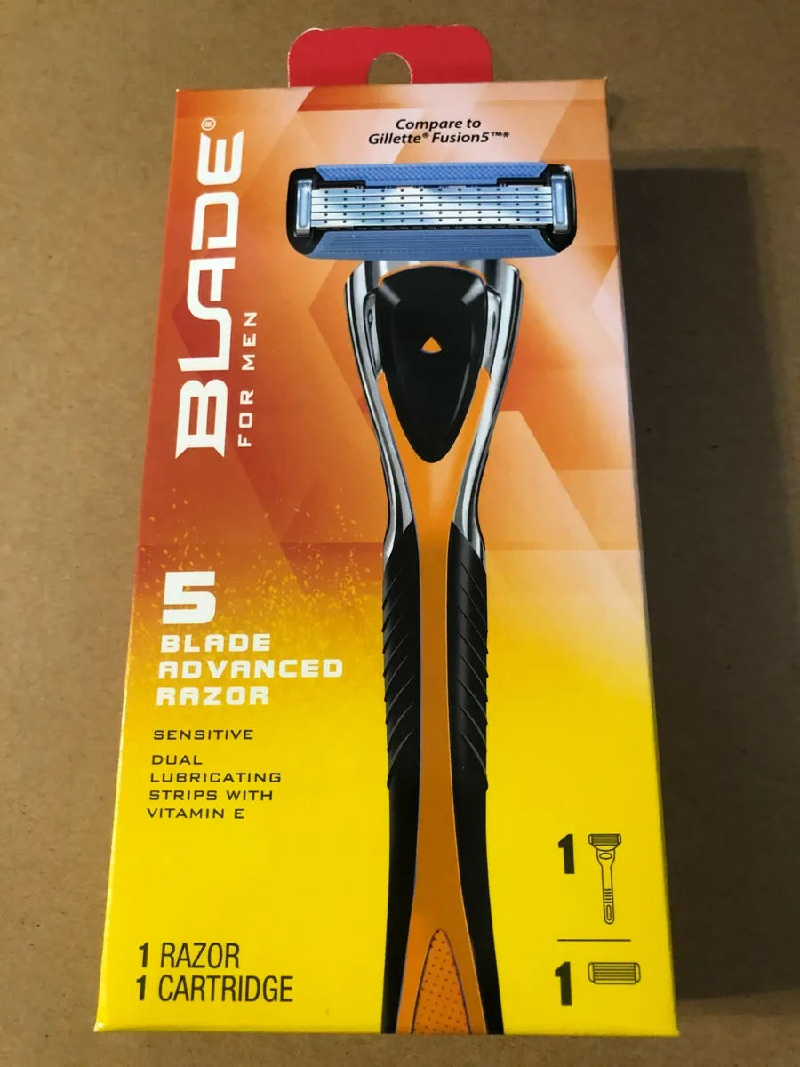 Blade for Men Motion 5 Blade Razor 1 Cartridges (comp Fusion ) Accublade Trimmer