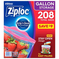 Ziploc Gallon Storage Bags with New Stay Open Design (52 ct.)