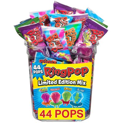 Ring Pop Lollipop Candy, Assorted Variety Pack 0.5 oz