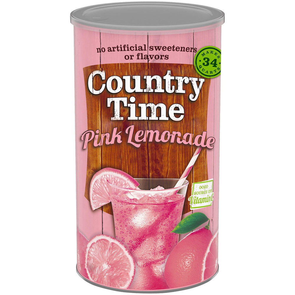 Country Time Pink Lemonade Naturally Flavored Powdered Drink Mix 5.16 lbs/2.34 kg DLC: 17-Janv24 MCI