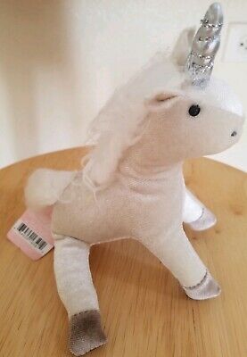 Velvet fabric Unicorn Ornament White - Wondershop&