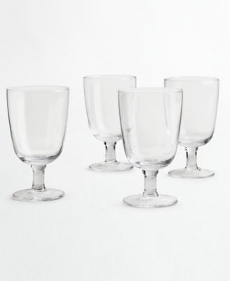 Martha Stewart Collection 3-Pc. Clear Glass Goblet Set, No Color