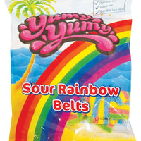 Yumy Yumy Gummies 4.5 Oz Sour Rainbow Belts 128g DLC: 02-AVR24