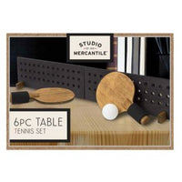 Studio Mercantile Game Desktop Table Tennis Wood Black