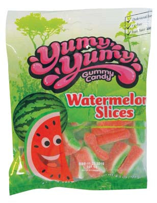 Yumy Yumy Gummies 128g Watermelon Slices DLC: 16-DEC24