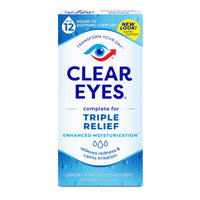 Clear Eyes Triple Relief Lubricant Eye Drops, 0.5 fl oz