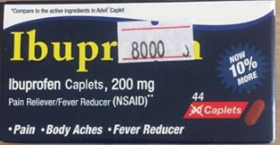 Ibuprofen Caplets, 200 mg / 40 Caplets + 4 free