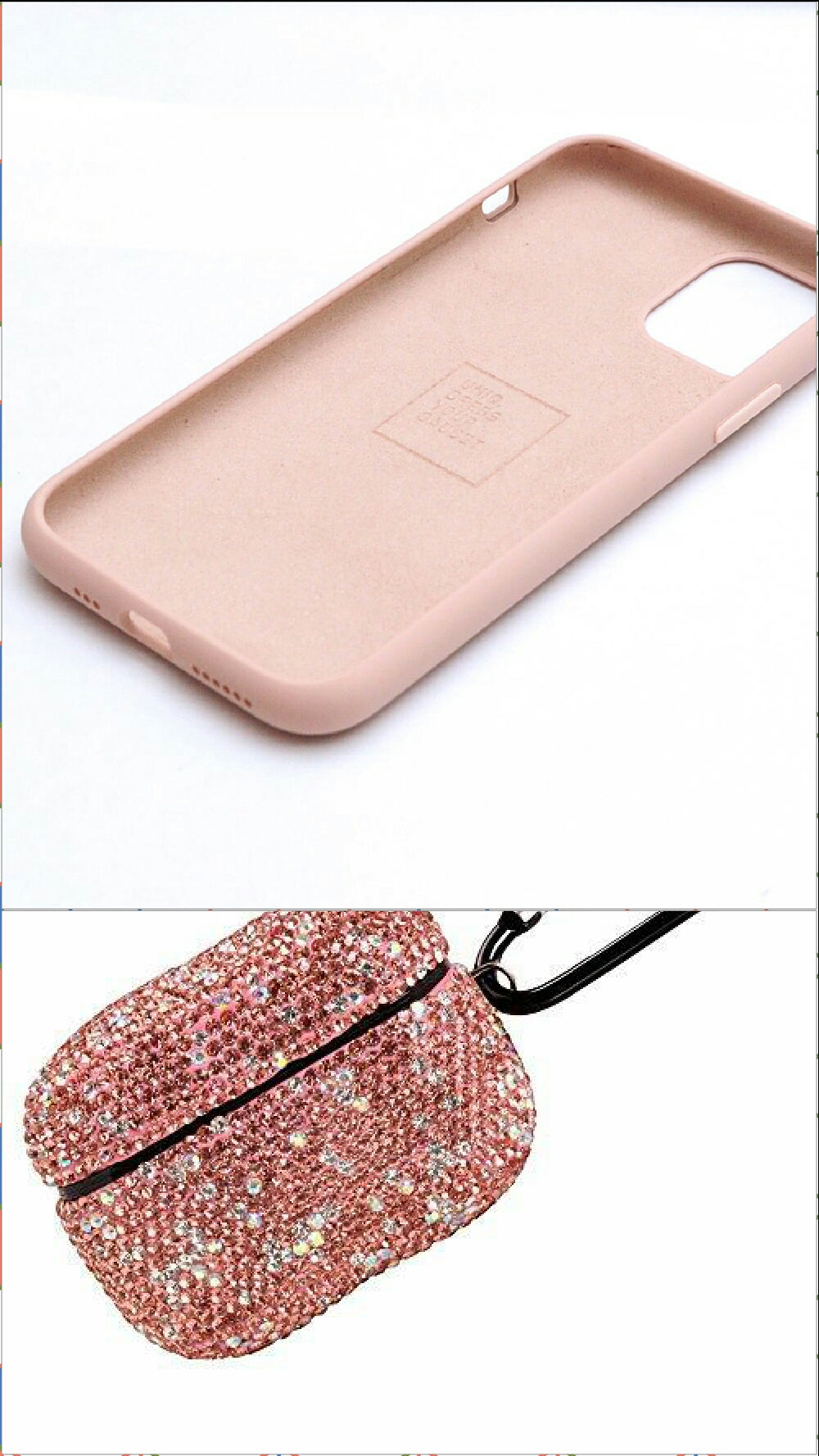 Protective Silicon case for iPhone 11/Xr & Crystal case for Airpods Pro