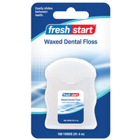 Fresh Start Waxed Dental Floss 100 Yard 91.4m