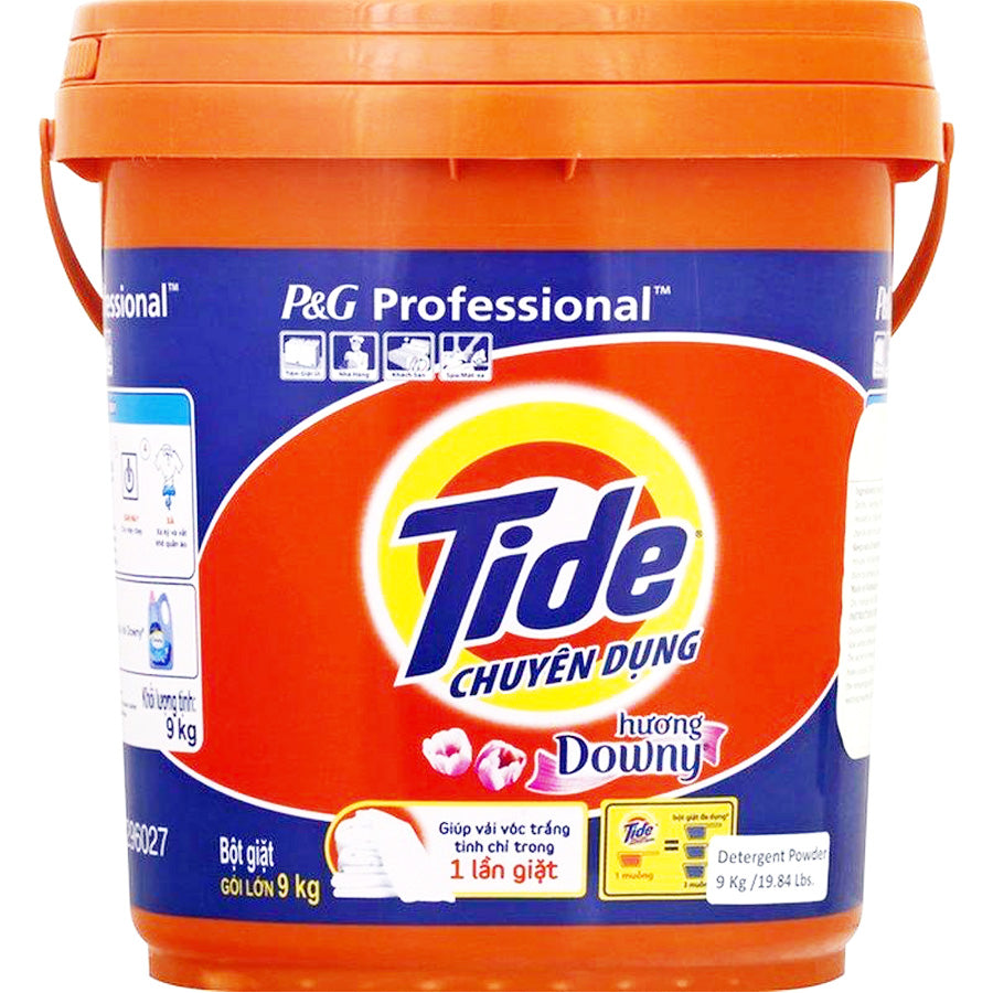 Tide Powder Detergent 9 Kg With Downy Bucket