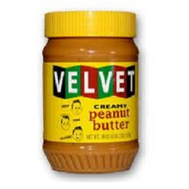 Velvet Creamy Peanut Butter 18Oz / 12Pk