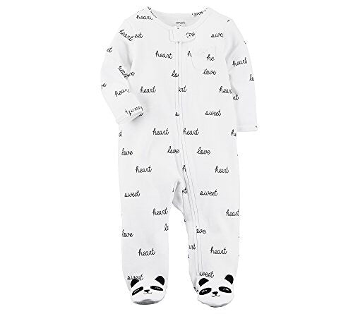 Carter's Baby Girls' Panda Zip Up Cotton Sleep & Play 6 Months