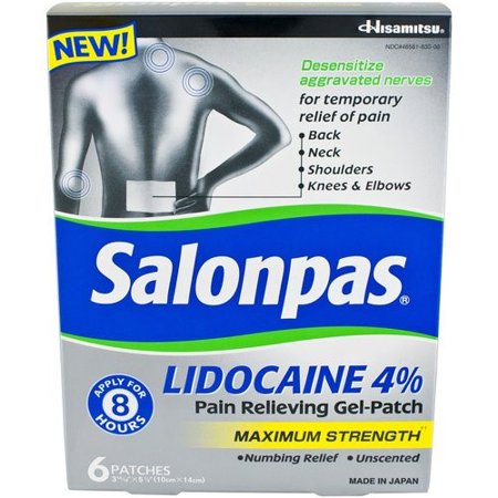 Salonpas Lidocaine Gel Patch 6S DLC: JUIL2025