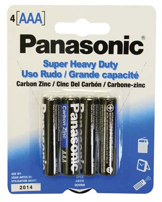 Panasonic Batteries AAA4 Super Heavy duty