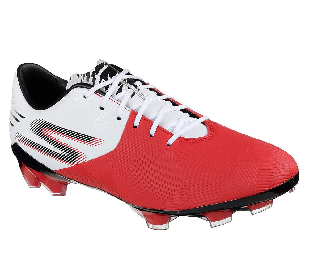 Soccer Cleat/Crampon de Foot Red - White 11.5